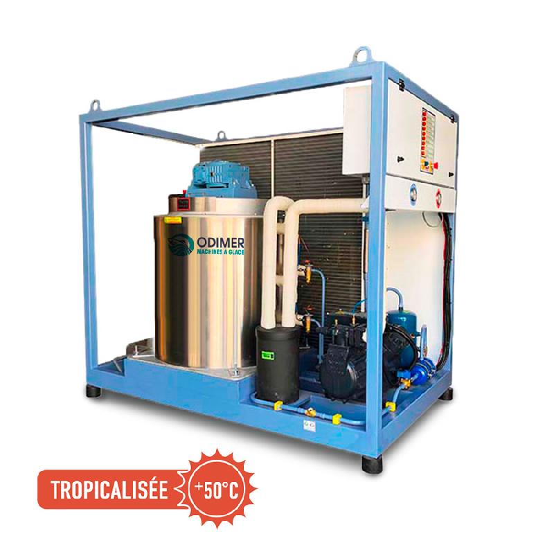 Machine à glace écaillée tropicalisée - 5 tonnes/jour - modèle F50 B - fonctionnement jusqu'à +50°C_0