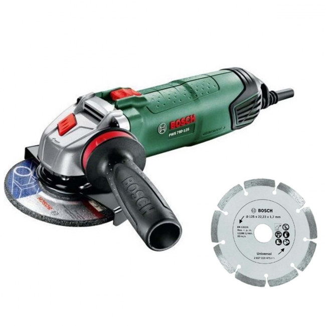 MEULEUSE ANGULAIRE Ø125MM 780W PWS 780-125 BOSCH