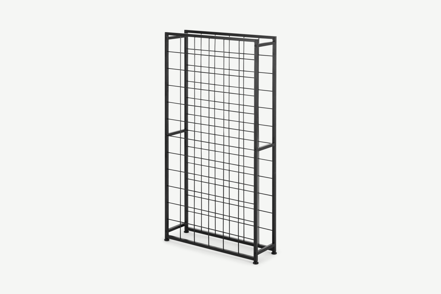 Moss - Casier à vin en métal noir pour 72 bouteilles - L60 x P19 x H118 cm_0