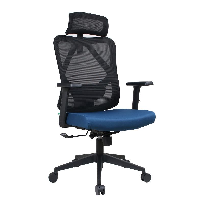 OfficeSense OS40 Chaise de Bureau Ergonomique – Inclinable dans toutes les positions – Bleu - bleu plastique 8721042800589_0