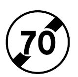 Panneau fin de limitation de vitesse - B33 - Signalisation routière_0