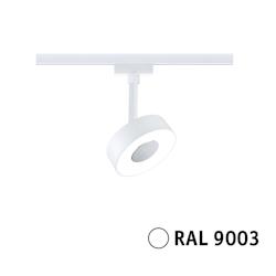 Paulmann URail Spot sur rail LED 3-Step-Dim Circle Spot individuel  220lm 5W 4000K gradable 230V Blanc signal 95704 - blanc métal 95704_0