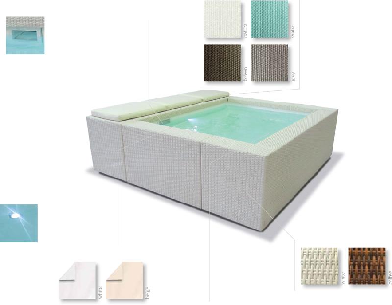 Piscine en polyester en kit