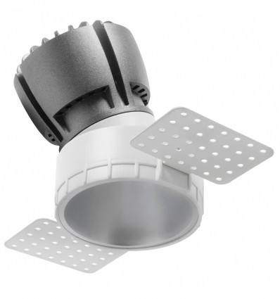 Plafonnier trimless Nok2t - LED COB 12.80W, 4000K blanc, 1-10V, Push - Indeluz_0