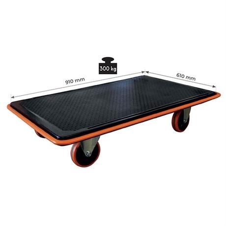 Plateau roulant acier 150 et 300 kg PRAL30_0
