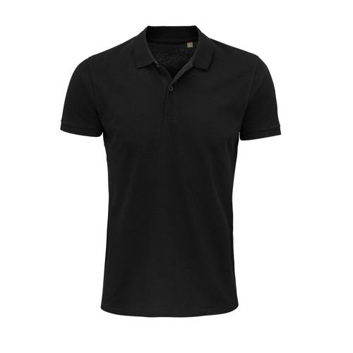 POLO PERSONNALISABLE COTON ORGANIQUE BIO NOIR