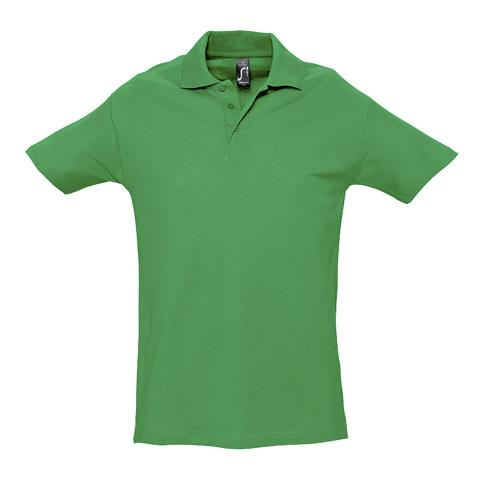 POLO PERSONNALISABLE HOMME EN COTON VERT PRAIRIE
