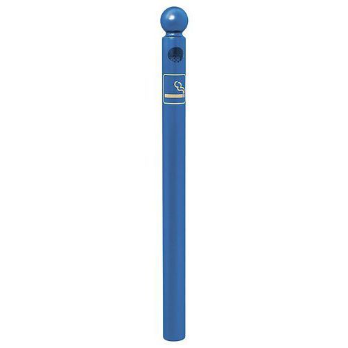 POTELET CENDRIER Ø 76 MM POMMEAU BOULE - ZINC BLEU 5010 - PROCITY