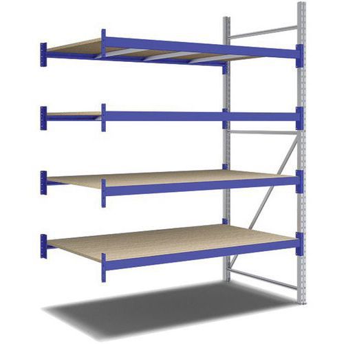 KIT RAYONNAGE SUIVANT 2500X1800X1100 MM 4 NIVEAUX 2200 KG - BITO