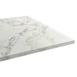 Restootab Plateau 140x70 decor marbre olympo - blanc Bois manufacturé PL-14070M-MB.OLYM_0