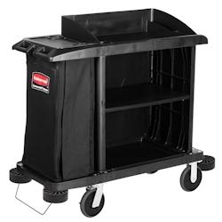 Rubbermaid Chariot d’étage compact traditionnel Executive - Noir - FG619000BLA_0
