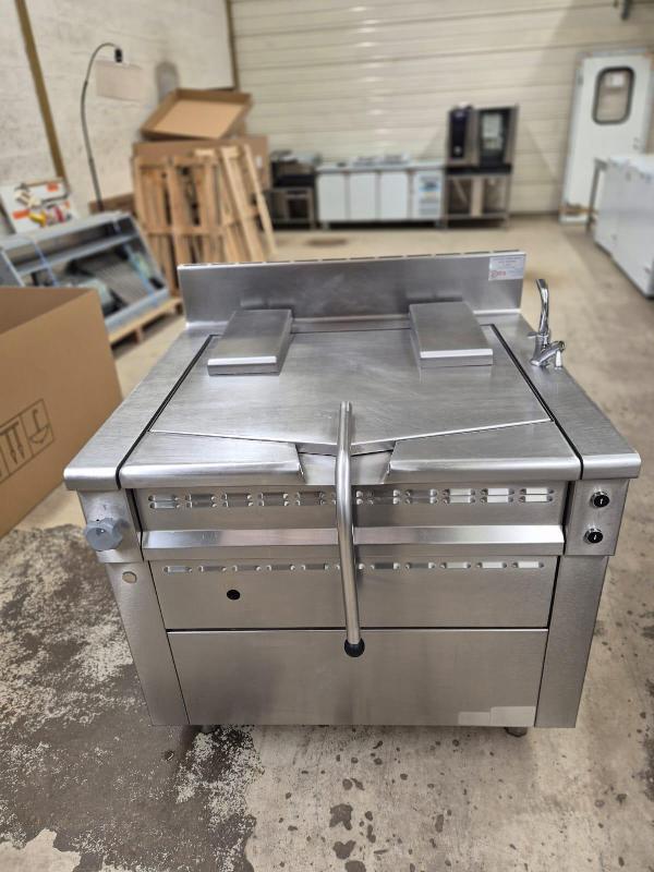 Sauteuse gaz 70 L - levage automatique électrique - COMETTO d'occasion en excellent état_0