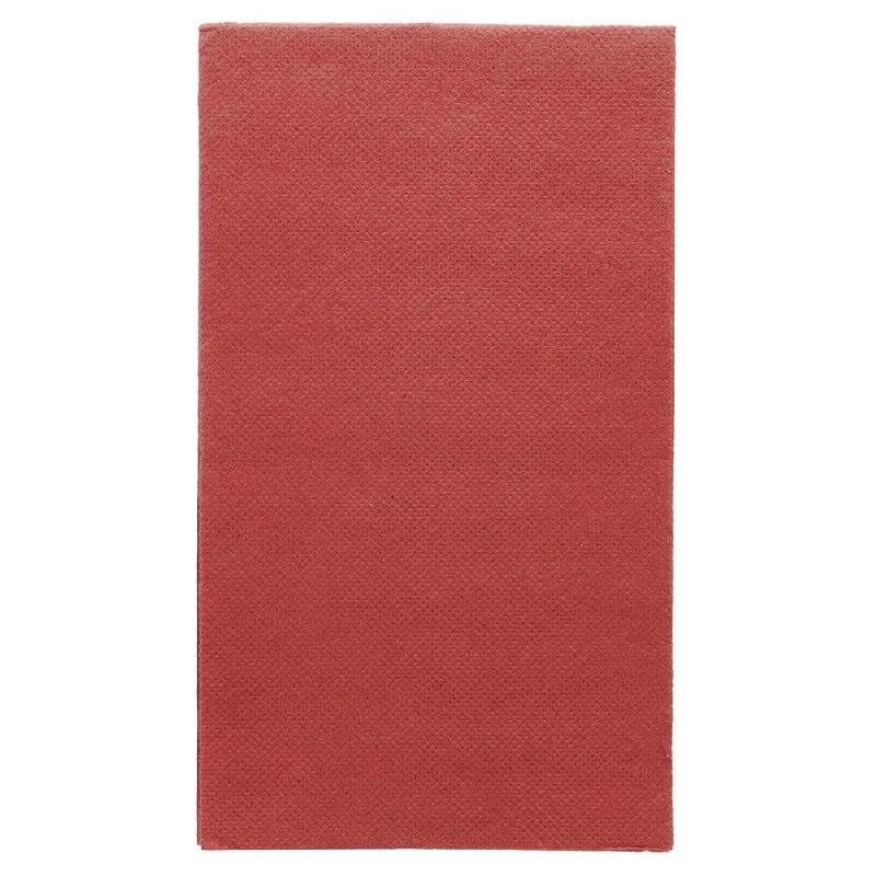 Serviette en ouate gaufré 2 plis bordeaux 1/6 33x40cm - par 2000_0