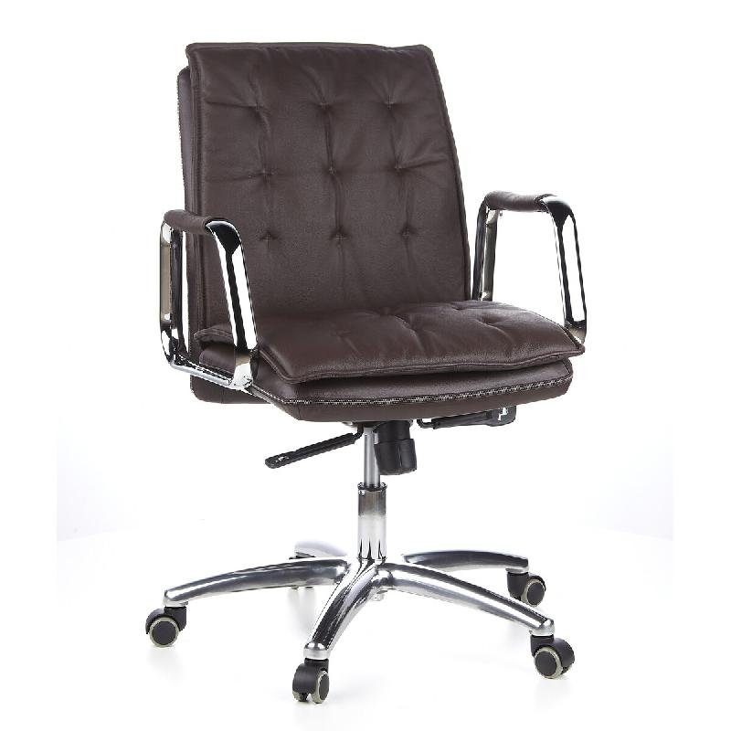 Siège de bureau / Fauteuil de direction VILLA 10, cuir Nappa marron hjh OFFICE - marron cuir 600934_0
