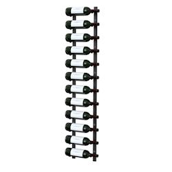 Support 12 bouteilles de vin mural – Classique - noir métal 12B-Black_0