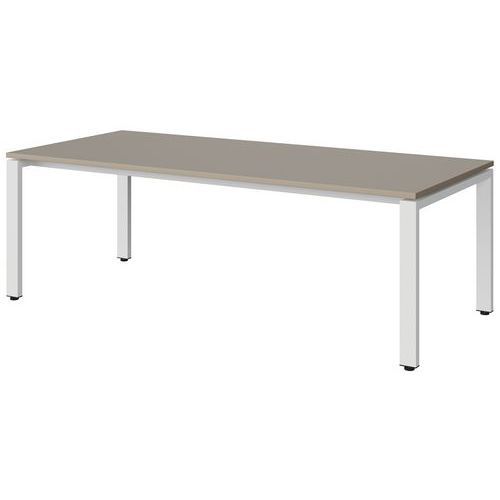 TABLE MALIBU 180X80 T3 SOUDÉ STRA ABS GRIS U727/BLC 9016