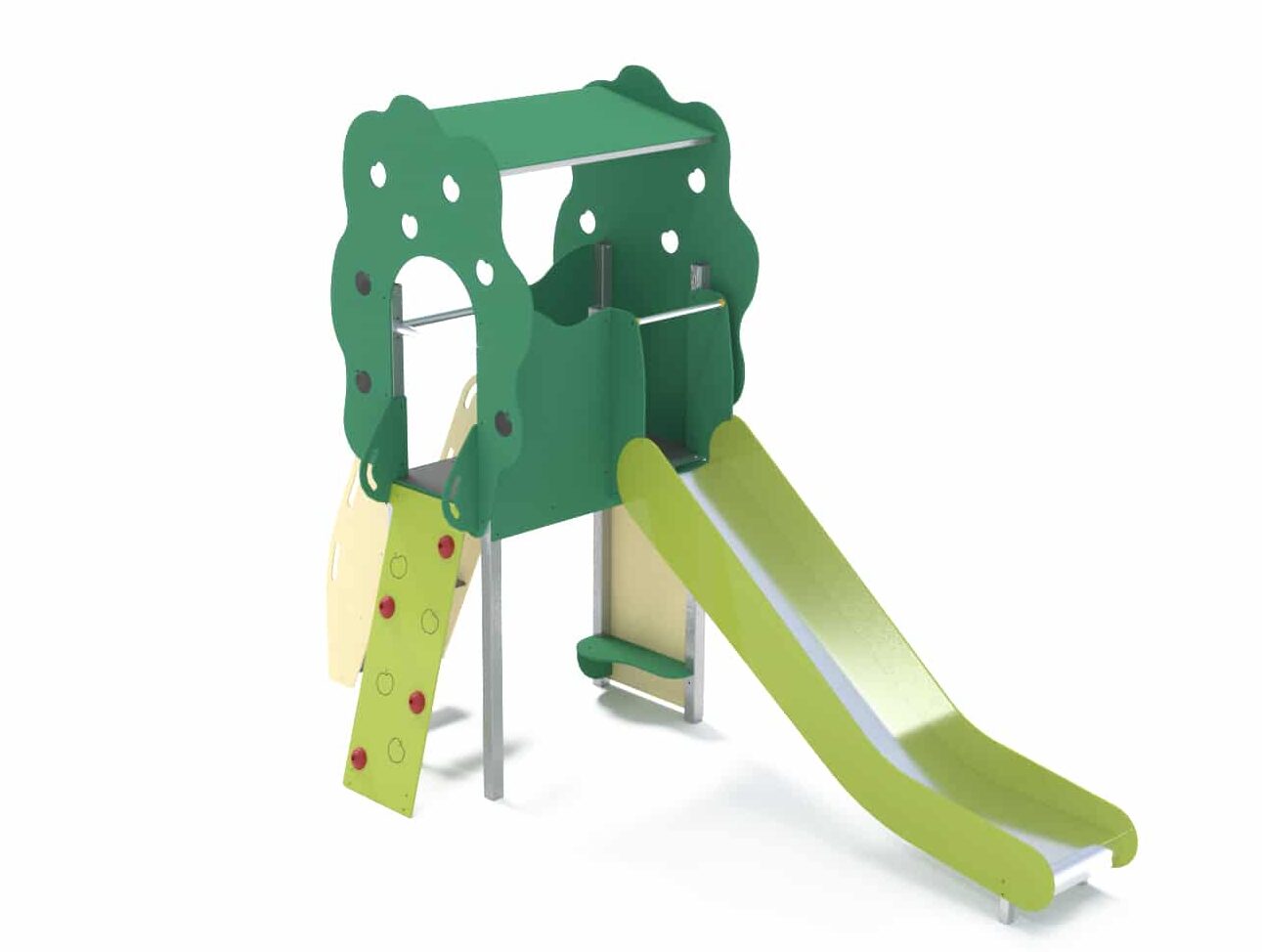 Toboggan - Grand Pommier LD1CT128010 - Capacité 12 enfants - Hauteur 130 cm_0