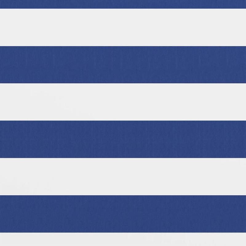 VidaXL Écran de balcon Blanc et bleu 120x500 cm Tissu Oxford Modèle Ombre Contemporaine - bleu 134922_0