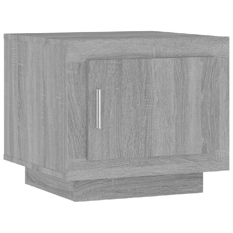 VidaXL Table basse sonoma gris 51x50x45 cm bois d'ingénierie Modèle Sirius Élégance Plus - 817229XL_0