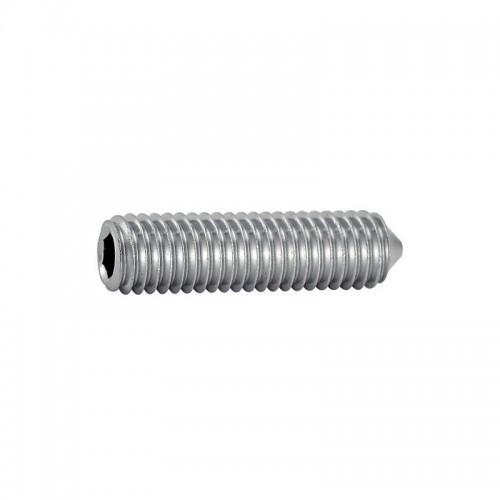 VIS MÉTAUX SANS TÊTE BOUT POINTEAU 6 PANS CREUX FILETAGE TOTAL INOX A2 - 4X8 B100 ACTON