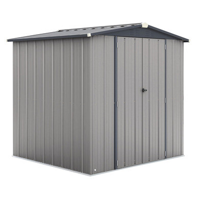 Abri de jardin en métal 4.6m² PRIME renforcé, Epaisseur 0,4 mm - OOGarden - Réf. : 0225-0106_0