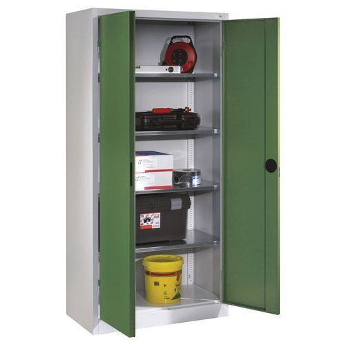 ARMOIRE CHARGES LOURDES 4 TABLETTES LXHXP =1200X1950X600 MM T. 7035 - CP