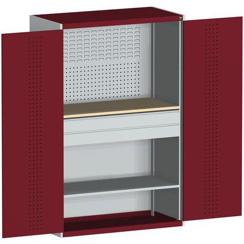 BOTT 1 ARMOIRE CUBIO À PORTES PERFORÉES 1300X650X2000MM - BOTT