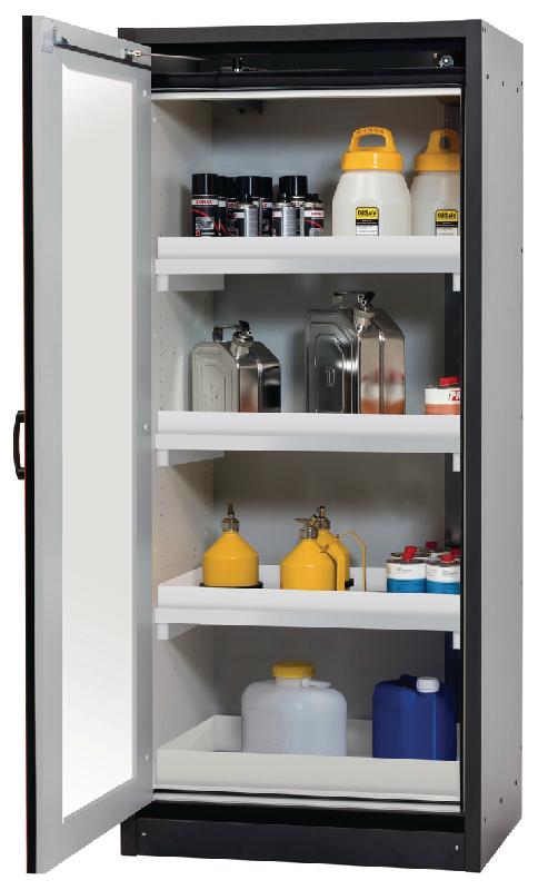 ARMOIRE SÉCURITÉ Q-DISPLAY-30 Q30.195.086.WDFW GRIS/ROUGE - MANUTAN COLLECTIVITÉS