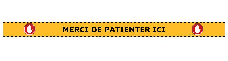 Bande de distanciation sol 