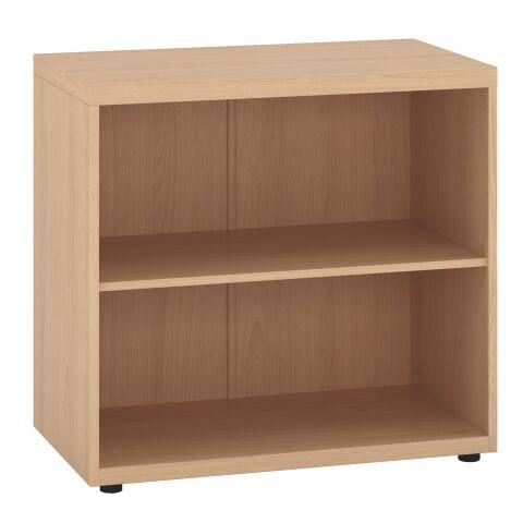BIBLIOTHÈQUE BASSE BOIS H 74 X L 80 CM SHINY CHÊNE CLAIR