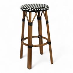 Bistromania Tabouret de bar RIVOLI - Noir et Blanc - EA066_0