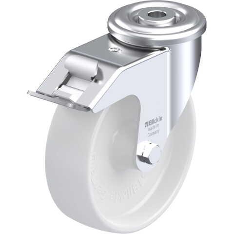 BLICKLE - ROULETTE PIVOTANTE À FREIN Ø 125MM BANDAGE POLYAMIDE PA 6.6 150KG - LER-PO 125G-FI