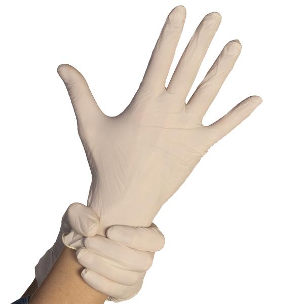 Gants d'examen jetables en Latex non poudré rugueux Taille XL Lot de 100