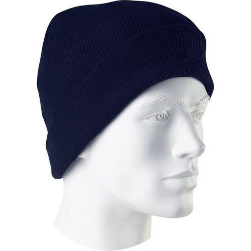 BONNET TRICOTÉ EN ACRYLIQUE DE COULEUR BLEU - SINGER SAFETY