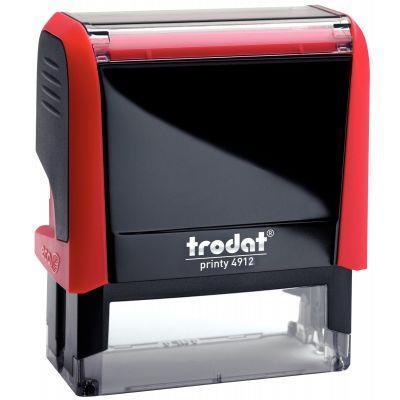 Tampon de bureau à encrage automatique - Formule commerciale - Trodat B499232 - 18x47 cm - Rouge_0