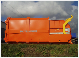 Compacteur à vis - Pöttinger - Multipress pour cartons, palettes et emballages - Compactage jusqu'à 10:1_0