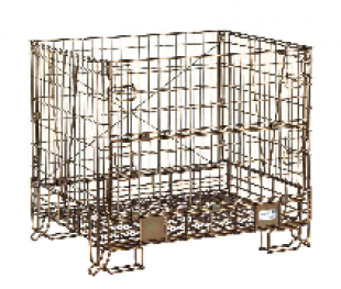 Conteneur grillagé - Benne basculante avec capacité de 1000L à 1400L - Charge maximale 770 kg_0