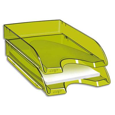 CORBEILLE A COURRIER CEP PRO HAPPY - VERT BAMBOU - LOT DE 10