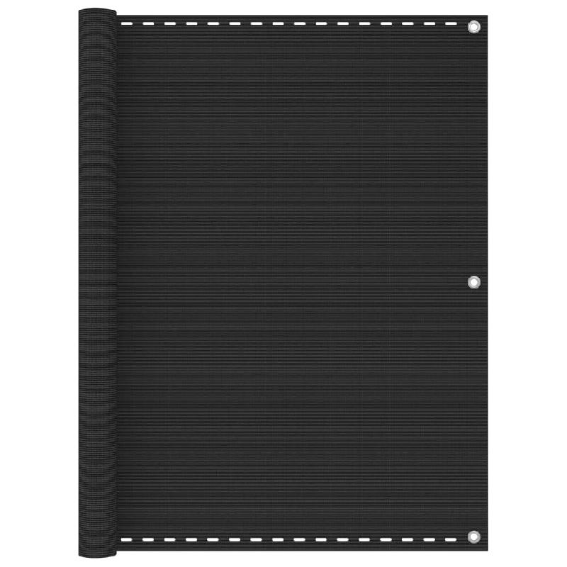 Écran de balcon brise-vue - Protection confidentialité 120x600 cm - PEHD anthracite - Résistant UV et moisissures_0