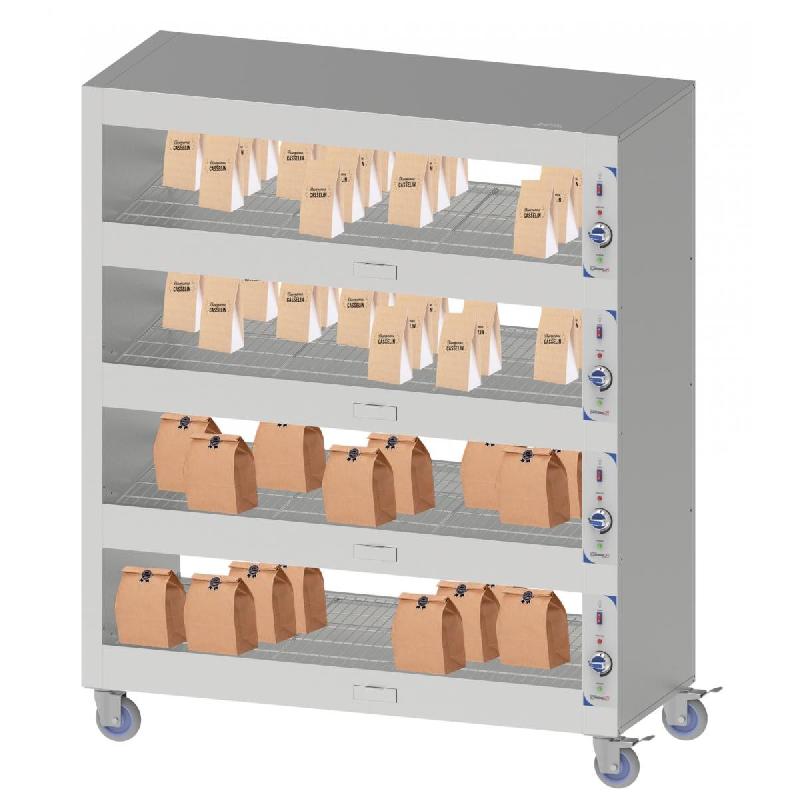 Etagère chauffante mobile 100 4 étagères chauffantes | Casselin - CECM100_0