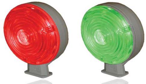 Feux de signalisation Ø120 mm - Simple ou double face - Tension continue - Fixe ou clignotant_0