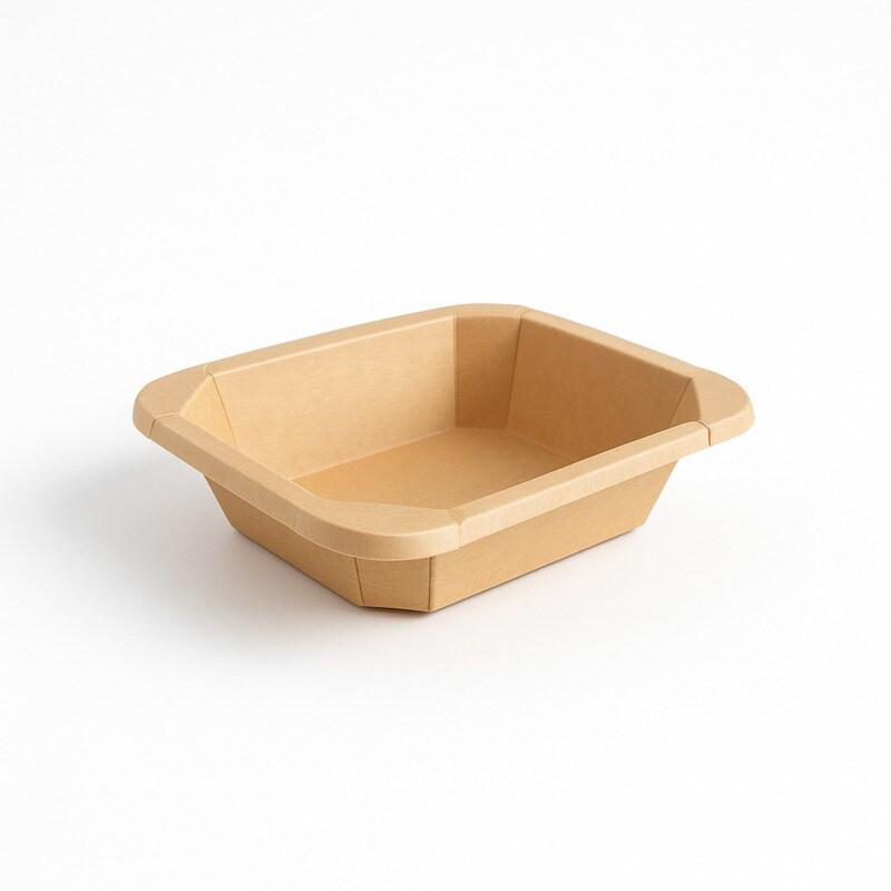FHC evolupack FHC - 300Pcs - Barquette carton scellable GN 1/8 160 x 130 mm - marron en carton FHC210GNPP1845K_0