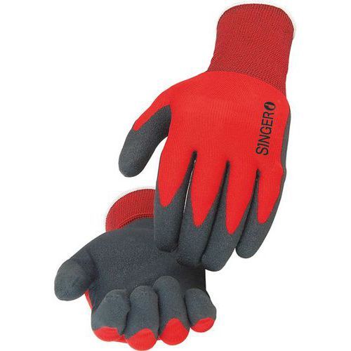 GANTS À USAGE SPÉCIFIQUE ENDUCTION PVC SUPPORT POLYAMIDE TAILLE 7 - SINGER SAFETY