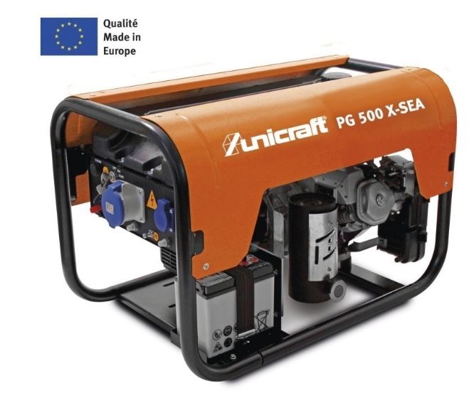 Groupe électrogène professionnel Unicraft PG 500 X-SEA - 5300 VA - Moteur Honda GX270 - Réservoir 18L_0