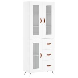 Helloshop26 - Buffet bahut commode armoire meuble de rangement organisateur cuisine salle de séjour salon haut 69,5 x 34 x 180 cm 02_0032747 - 300021_0