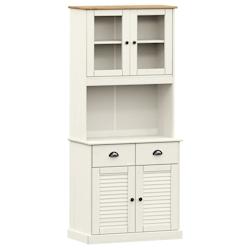Helloshop26 - Buffet bahut commode armoire meuble de rangement organisateur cuisine salle de séjour salon haut 78 x 40 x 175 cm bois 02_0035661 - 300_0