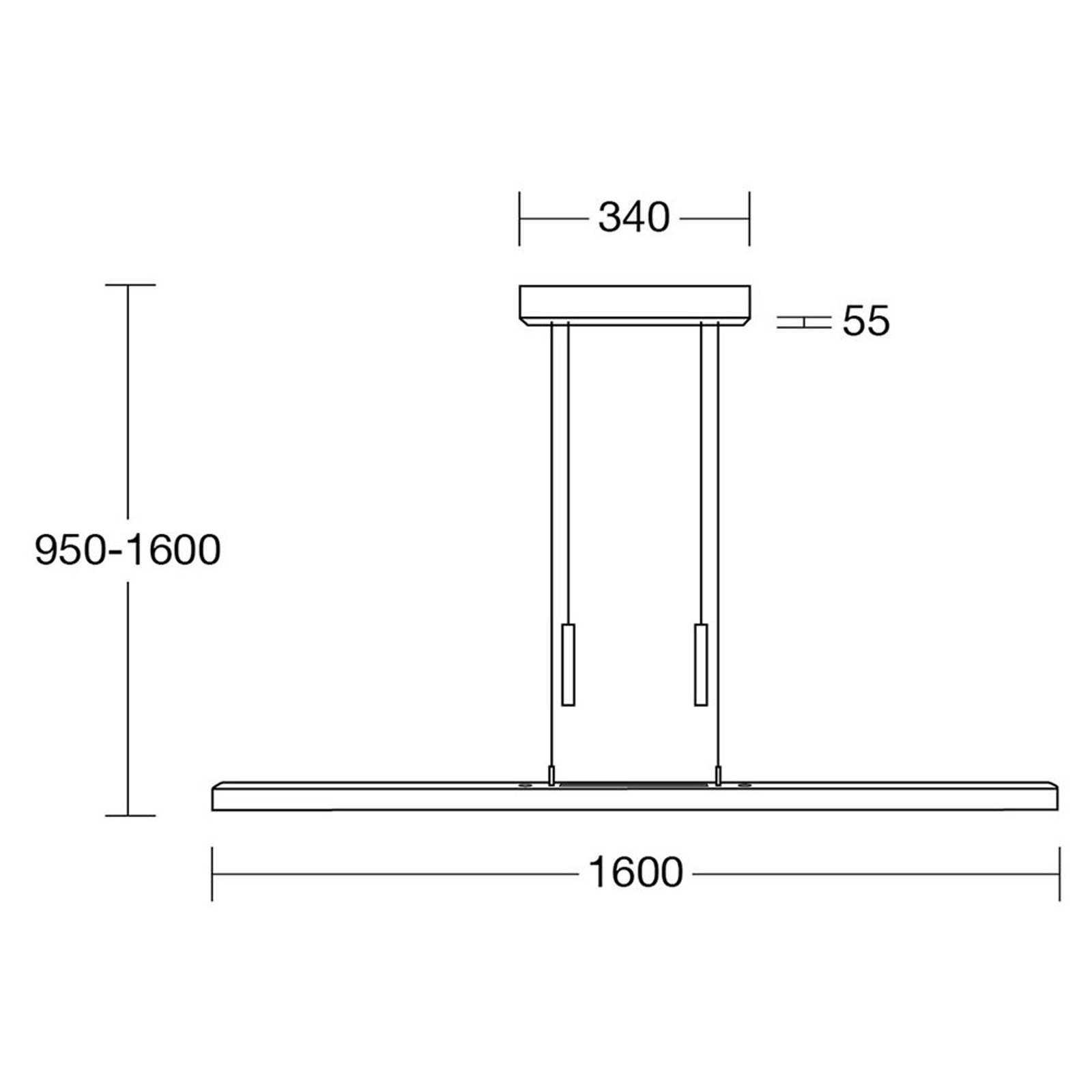 HERZBLUT LEONORA SUSPENSION UP&DOWN 160 CM NATUREL