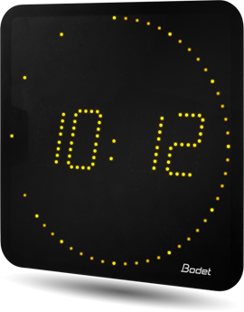 Horloge LED Style II 7 Ellipse, alimentation 230V, WIFI, LED jaune - BODET_0