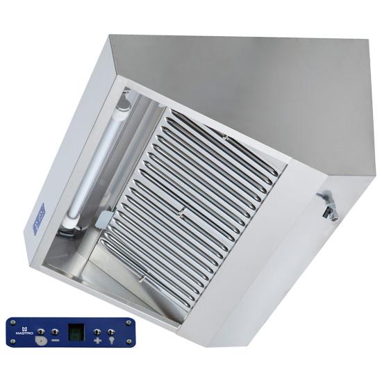 Hotte murale snack avec moteur et éclairage 1000x900 mm - PDAA0124_0
