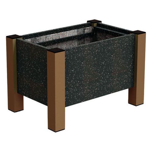 JARDINIÈRE FLORALU 61X40X40 CM URBECOSI - IPRA/ALU ROUILLE - URBEMOB